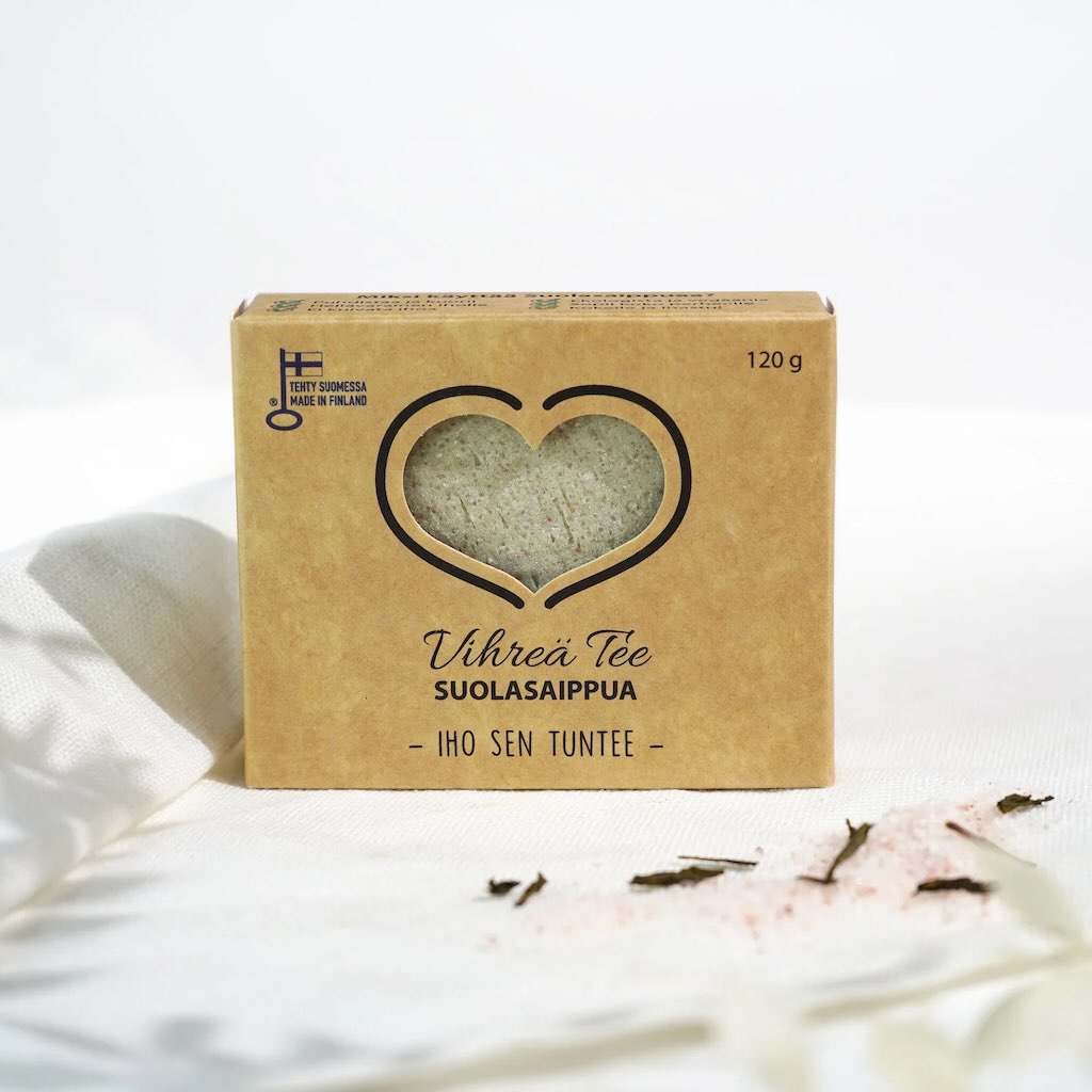 Vihreä tee suolasaippua