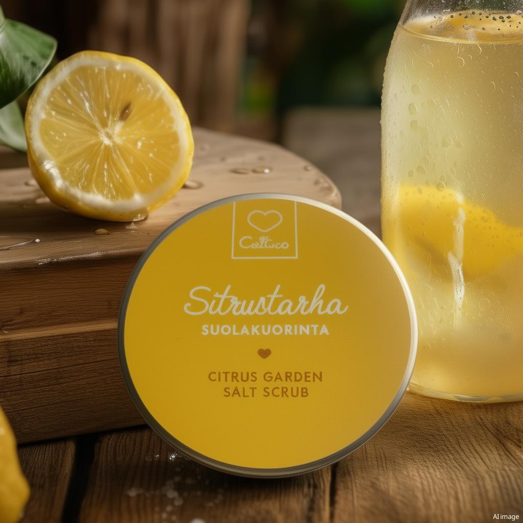 Sitrustarha suolakuorinta