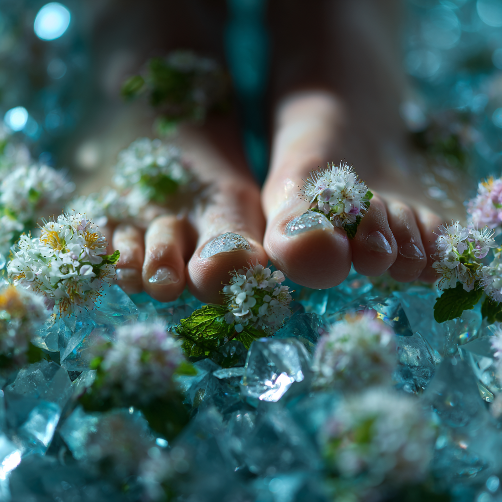 Pehmojalat jalkakylpysuola