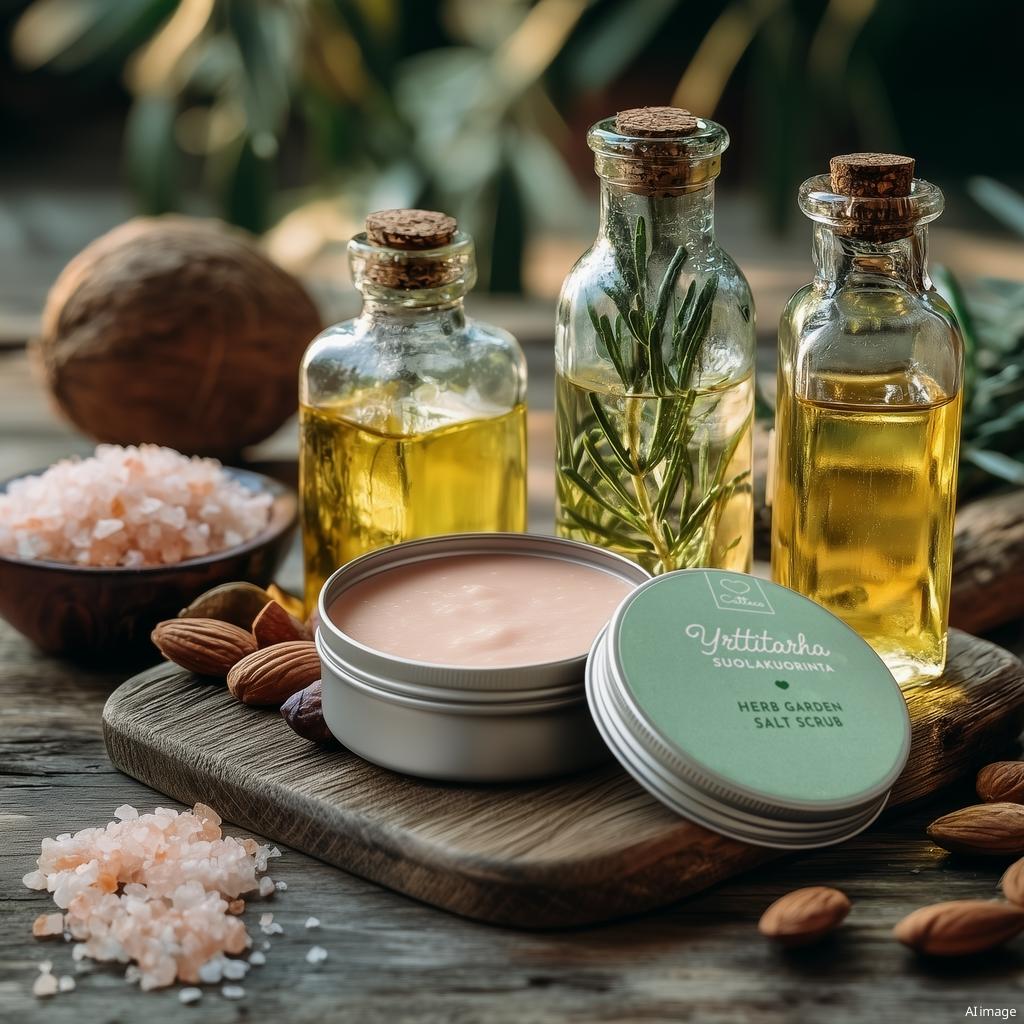 Yrttitarha suolakuorinta